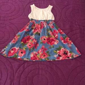 Girls colorful and floral dress